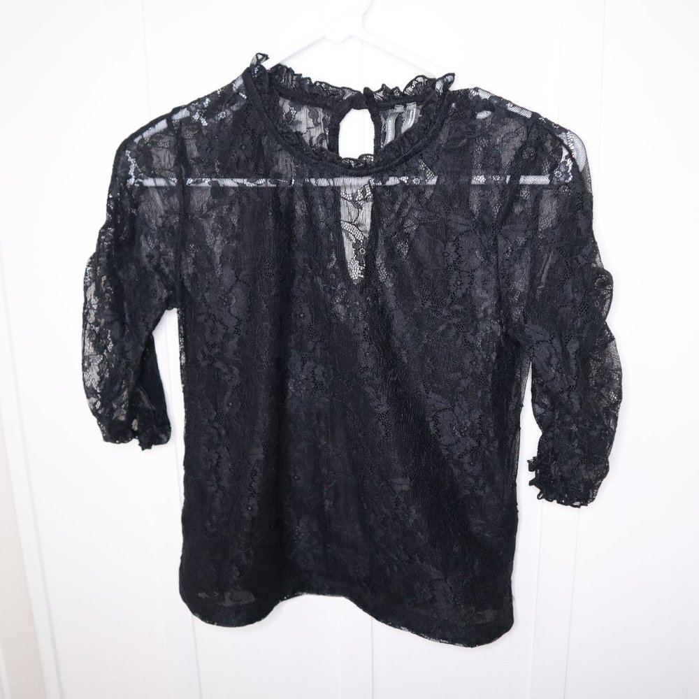 Anthropologie Lace Blouse Size XSP